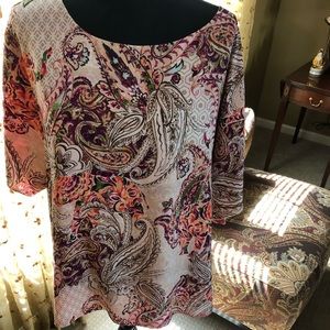 Chico’s reversible top...size 3...slightly worn